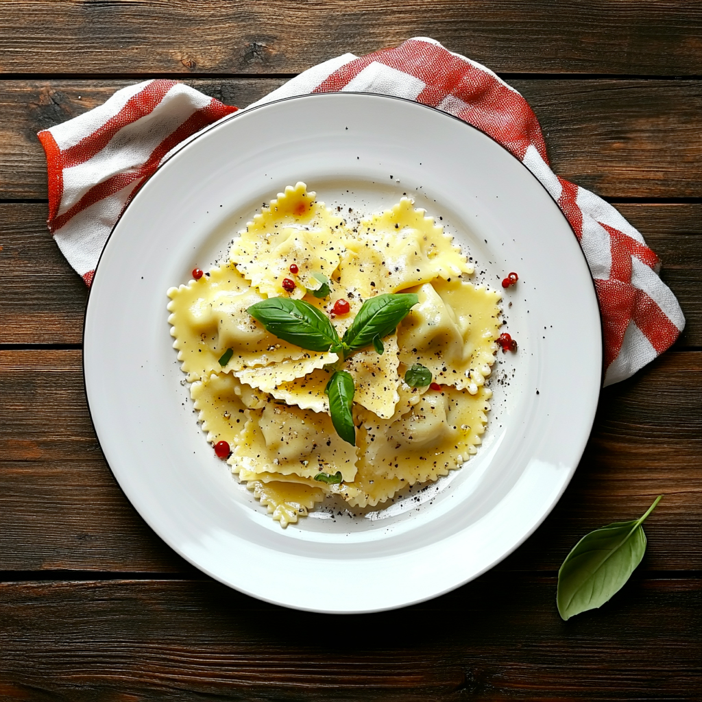 piatto di tortelli verdi